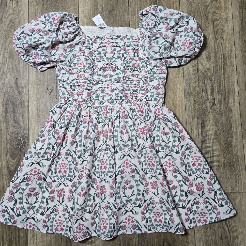 Abercrombie & ‎ Fitch Kids 17/18 Women S Emerson Poplin Puff Sleeve Mini Dress